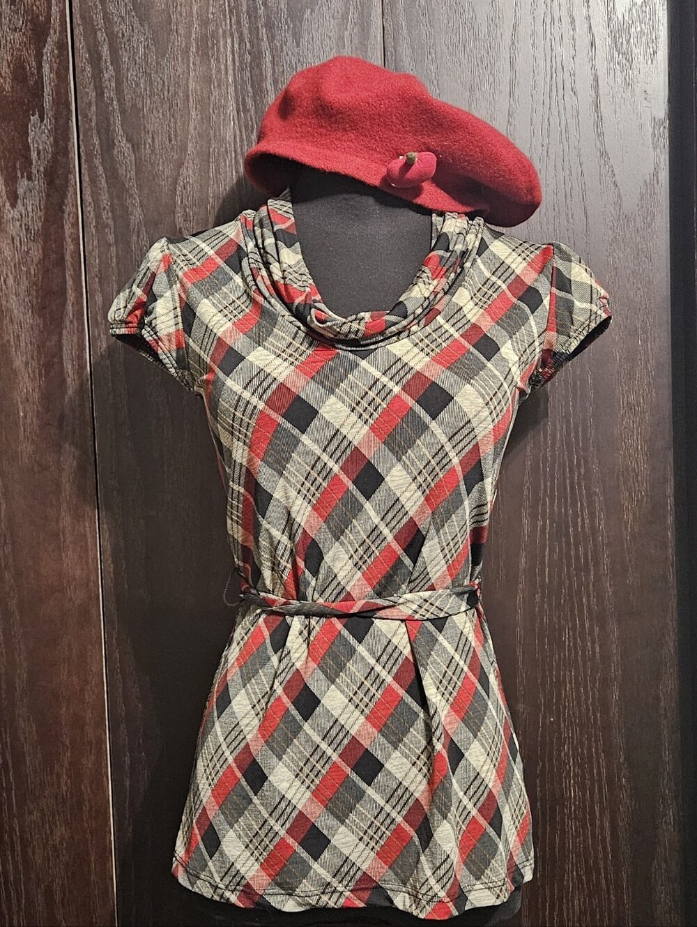 Plaid Tartan Autumn Tie Shirt
